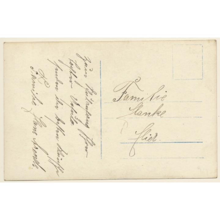 Little Girl With Abacus & Tornister / Schultasche (Vintage RPPC ~1910s/1920s)