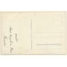 Little Girl With Schoolbooks & Tornister / Schultasche (Vintage RPPC ~1910s/1920s)