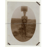 Topless Native African Woman / Head-carrying - Congo? (Vintage Photo 1920s/1930s)