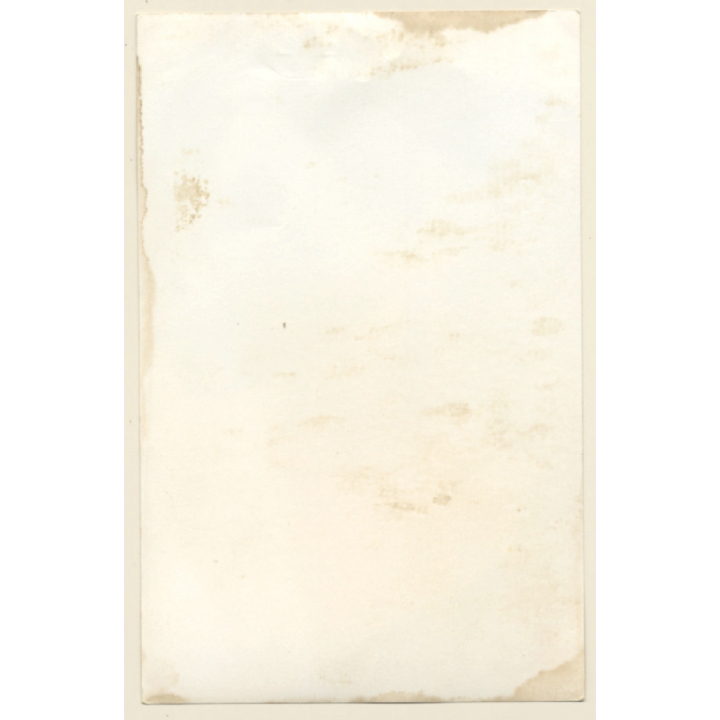 Erotic Study: Side View Of Nude Female Crouching (Vintage Photo ~1940s/1950s)