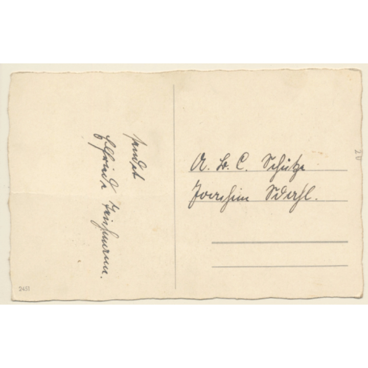 Elegant Little Girl With School Cone & Tornister (Vintage PC ~1920s/1930s)