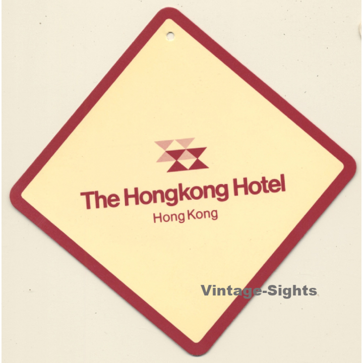China: The Hongkong Hotel (Vintage Hotel Luggage Tag)