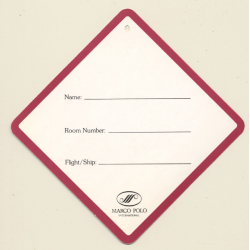 China: The Hongkong Hotel (Vintage Hotel Luggage Tag)