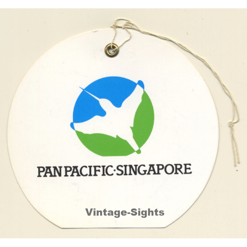 Singapore: Pan Pacific Hotel (Vintage Hotel Luggage Tag)