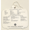 Hongkong / Malaysia: Hyatt Regency Hong Kong (Vintage Hotel Luggage Tag)