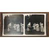 Italien Nurses, Public Garden Milan / Italy (Vintage Stereo Photo)