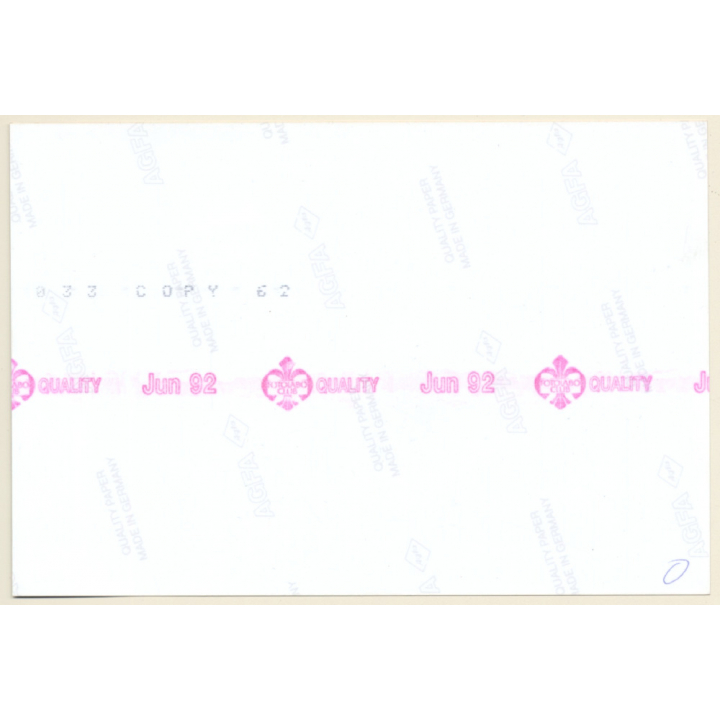 Erotic Study: Natural Slim Brunette Nude On Bed*2 (Vintage Photo 19 x 13 CM ~1990s)