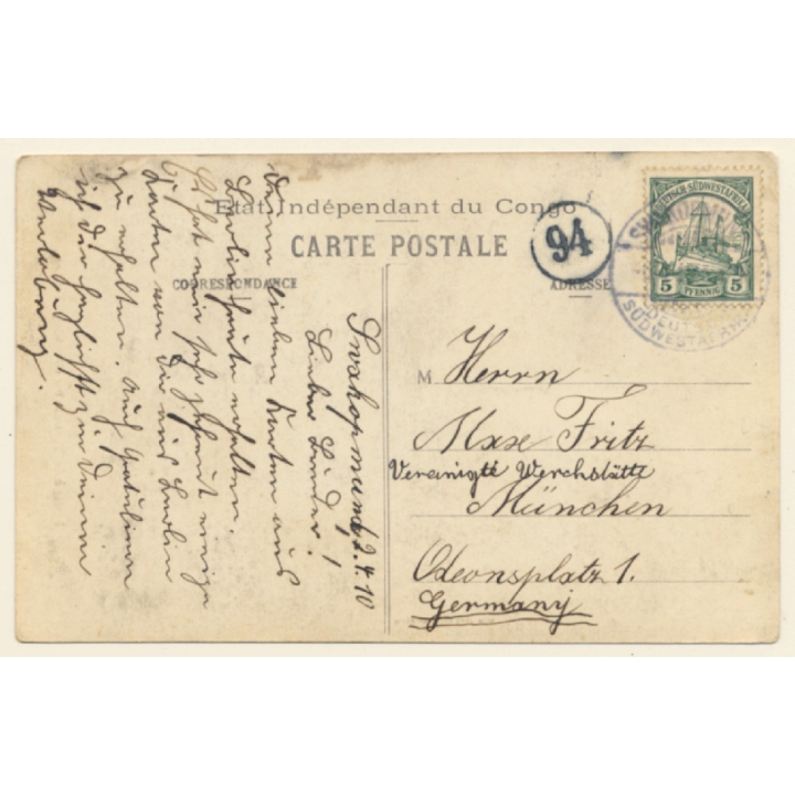 Congo Belge: Indigène Turumbu (Stanley Falls) / Tribal Scars - Ethnic (Vintage PC 1910)