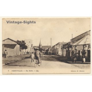 Ferryville / Tunisia: Rue Robin - Street Scene (Vintage PC ~1910s/1920s)