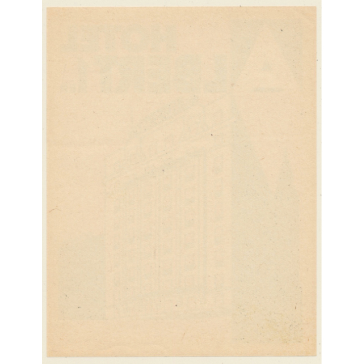 Bruxelles / Belgium: Hotel Albert 1er - Art Deco (Vintage Luggage Label ~1930s)