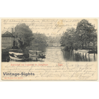 Czechia: Badeanstalt Und Landeplatz Der Dampfboote / Eger (Vintage PC 1903)