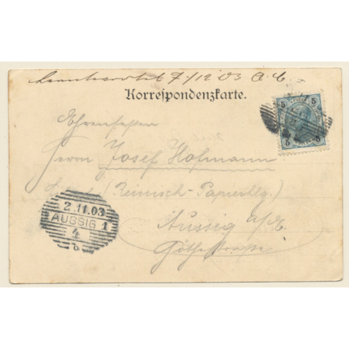 Czechia: Badeanstalt Und Landeplatz Der Dampfboote / Eger (Vintage PC 1903)