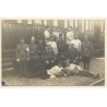 Rotes Kreuz: Planmäßiger Hilfslazarettzug No.9 / Zug - Bierkrug  (Vintage RPPC 1910s)