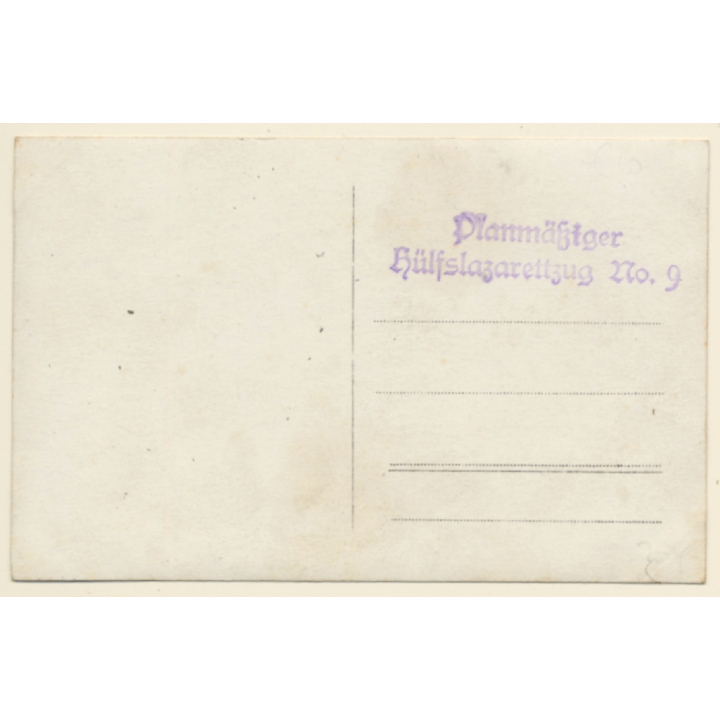 Rotes Kreuz: Verwundeten Transport / Pferdekutsche  (Vintage RPPC 1917)