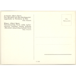 Architekt Albert Speer: Märzfeld Reichsparteigelände Nürnberg (Vintage RPPC)
