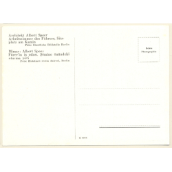 Architekt Albert Speer: Arbeitszimmer Adolf Hitler (Vintage RPPC)