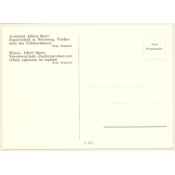 Architekt Albert Speer: Zeppelinfeld Nürnberg Tribünenbau (Vintage RPPC)