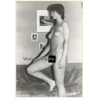Erotic Study: Slim Natural Nude On Couch*2 (Vintage Photo 18 x 13 CM GDR ~1970s)
