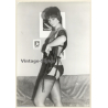 Erotic Study: Slim Natural Semi Nude In Black Lingerie *2 (Vintage Photo 18 x 13 CM GDR ~1970s)