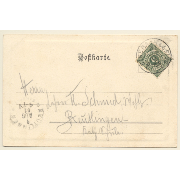 Biberach a. Riss / Germany: Kaiserplatz (Vintage PC 1901)