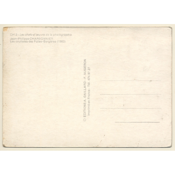 Jean Philippe Charbonnier: Backstage At Folies Bergères / Risqué (Vintage PC)