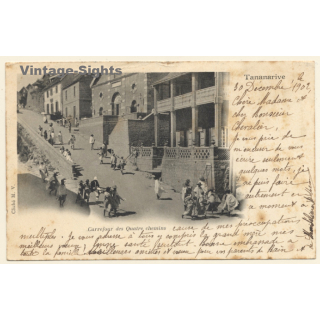 Tananarive / Madagascar: Carrefour des Quatre chemins (Vintage PC 1902)