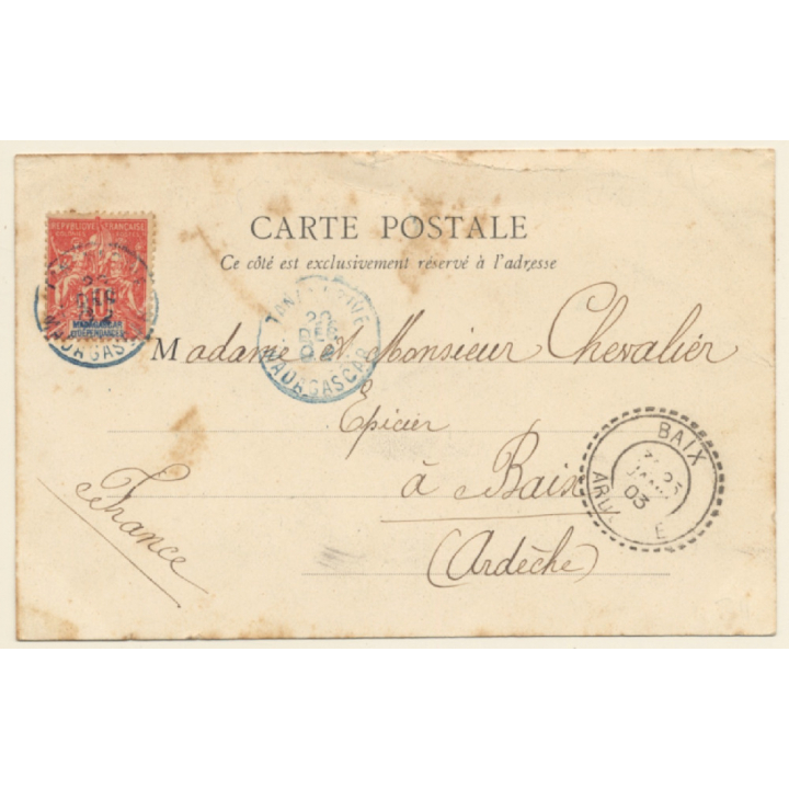 Tananarive / Madagascar: Carrefour des Quatre chemins (Vintage PC 1902)