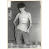 Erotic Study: Elegant Tall Nude With Bob Undressing*5 (Vintage Photo 18 x 13 CM GDR ~1970s)