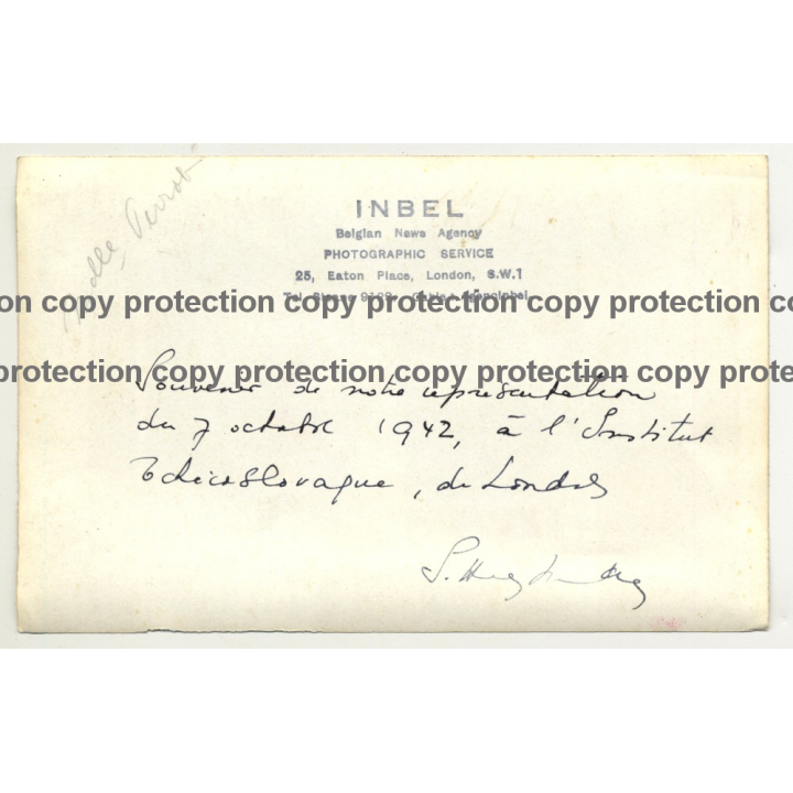 Backstage String Puppet Theatre / Czech Institute - London 1942 (Vintage Photo P/W)