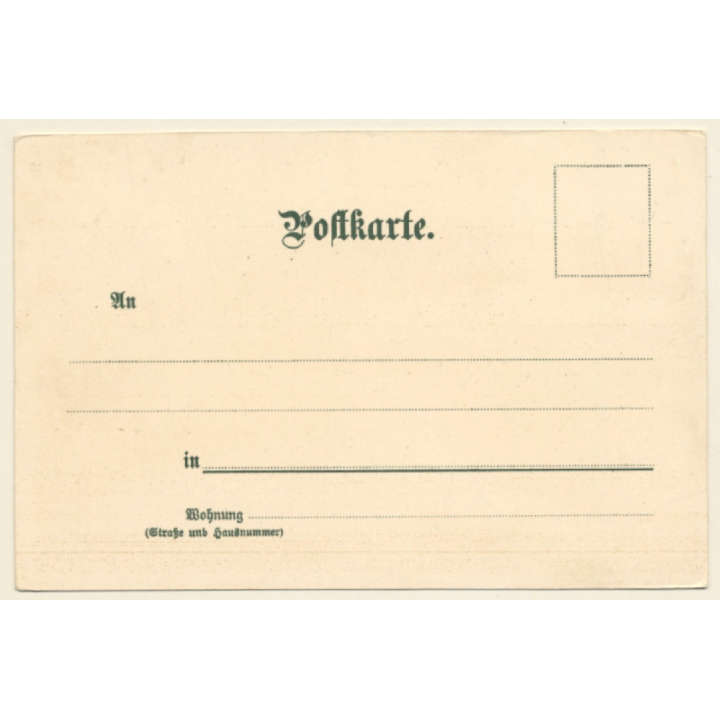 Otto Strützel: Oberer Eingang Partnachklamm (Vintage PC 1900s)