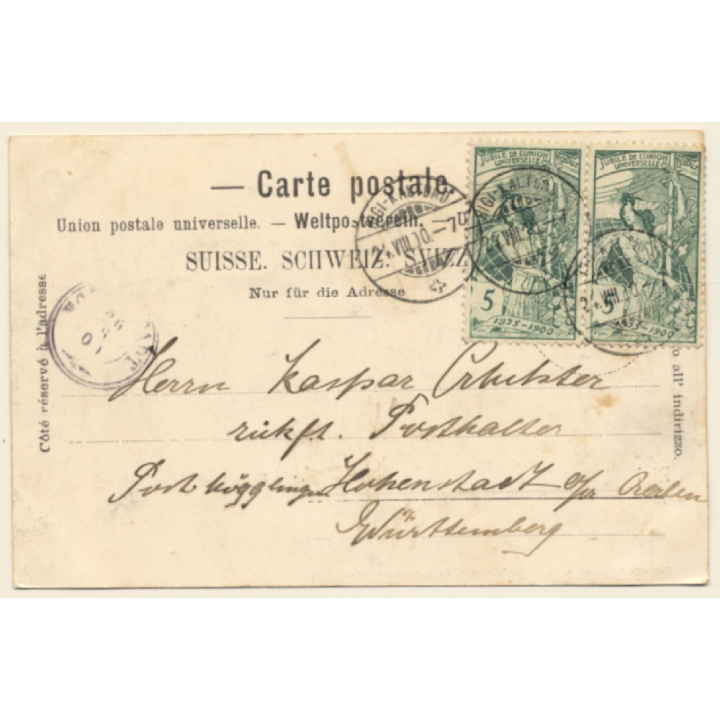 Weggis / Switzerland: Rigi Kaltbad (Vintage PC 1900)