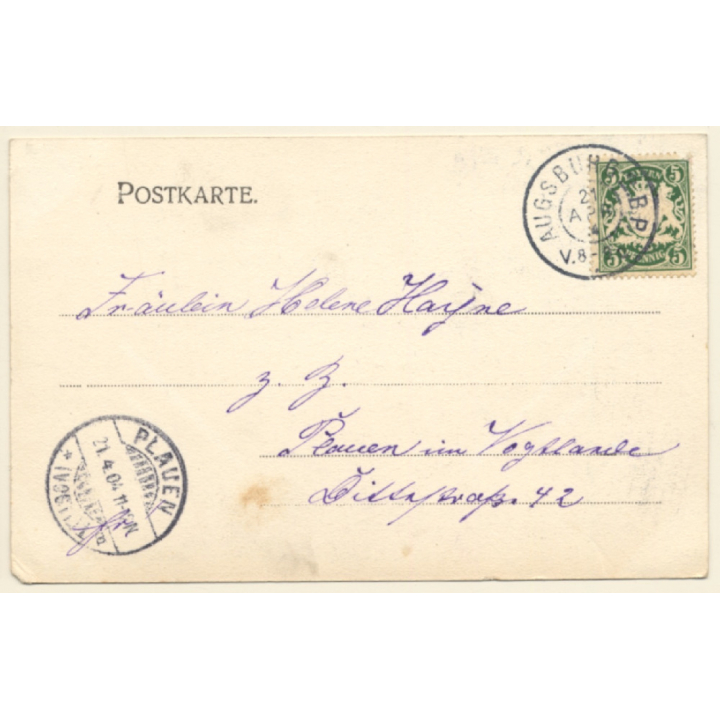 Augsburg / Germany: Dominikanerkirche (Vintage PC 1904)