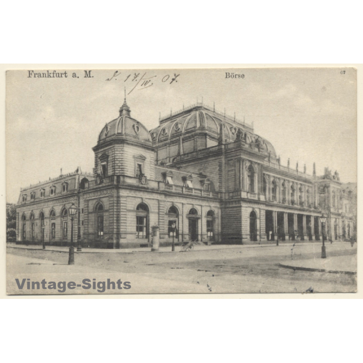 Frankfurt am Main / Germany: Börse (Vintage PC 1907)