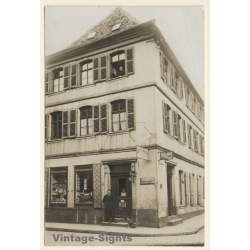 Germany: Friseur H. Bechtloff / Hairdresser (Vintage RPPC 1910s/1920s