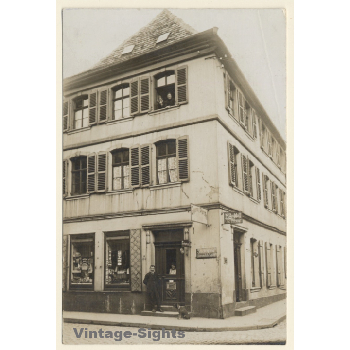 Germany: Friseur H. Bechtloff / Hairdresser (Vintage RPPC 1910s/1920s