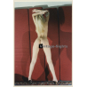 Erotic Study: Rear View Of Slim Leggy Nude Blonde (Vintage Photo ~1990s)