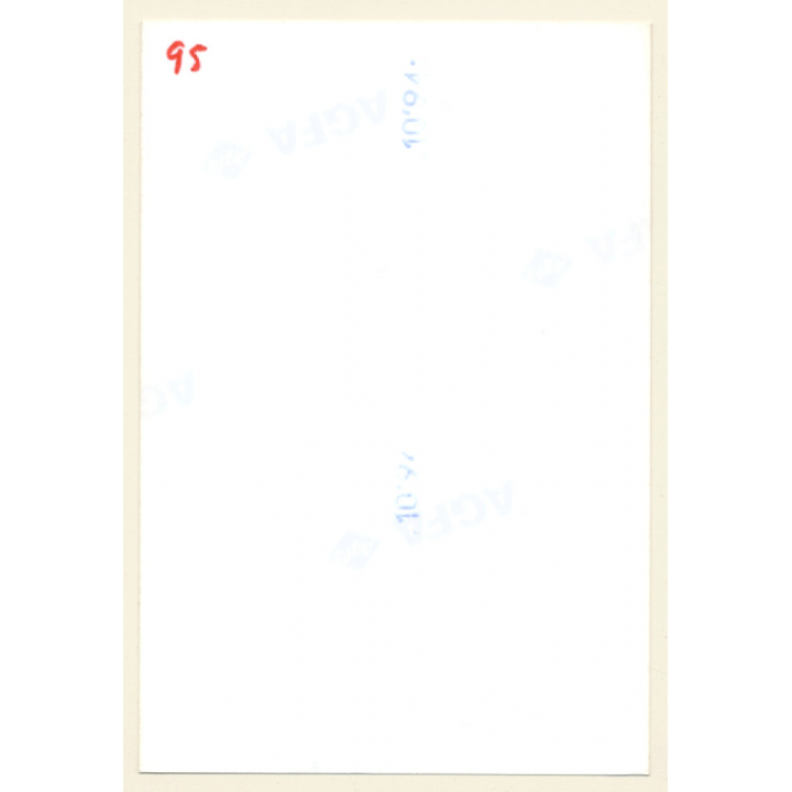 Erotic Study: Semi Nude Curlyhead In Short Dress / Butt Flash (Vintage Photo ~1990s)