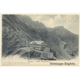 Nidwalden / Schwitzerland: Pilatus Hotel Klimenshorn (Vintage PC 1900s)