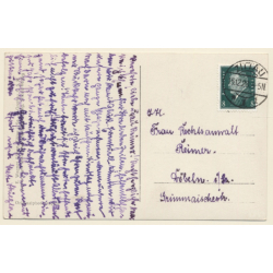 Zittau (Oberlausitz) / Germany: Bahnhof (Vintage RPPC 1928)