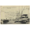 Cette (Sète) / France: School Ship Le Gabès (Vintage RPPC 1906)