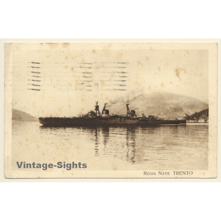 Trento / Italy: Warship Regia Nave (Vintage PC 1929)