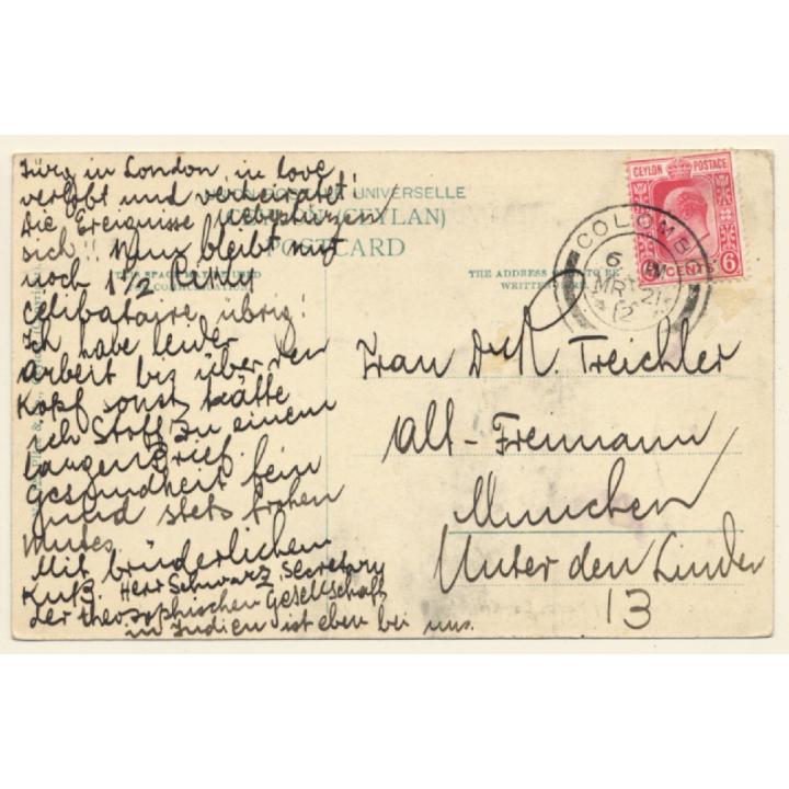 Sri Lanka - Ceylon: Stick Dancing by Nautch Dancers (Vintage PC 1912)