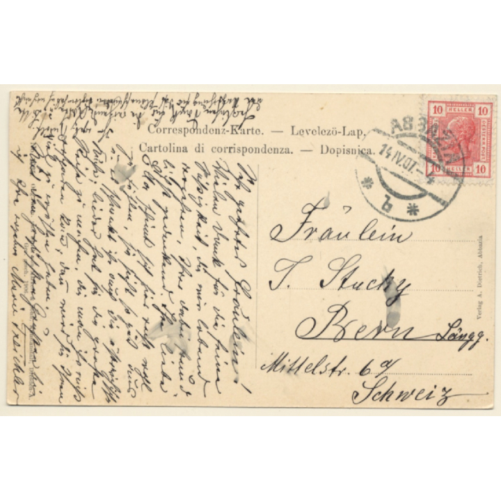 Abbazia / Croatia: Slatina Seebad - Kvarner Bucht (Vintage PC 1907)