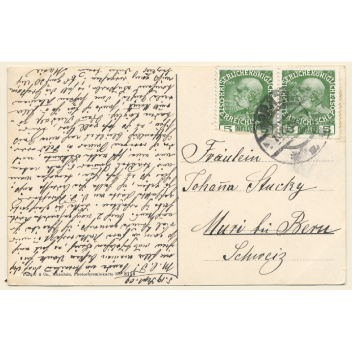 Croatia: Ika mit Insel Cherso (Vintage PC 1909)