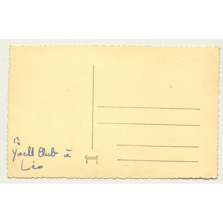 Yacht Club Léopoldville (Kinshasa) / Belgian Congo (Vintage Photo PC B/W ~ 1940s)