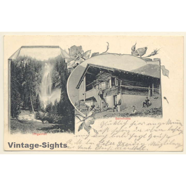 Switzerland: Iffigenfall - Sennhütte - Iffigenalp (Vintage PC 1901)