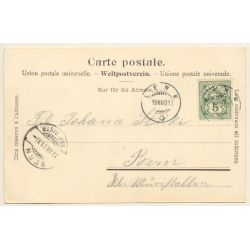 Switzerland: Iffigenfall - Sennhütte - Iffigenalp (Vintage PC 1901)