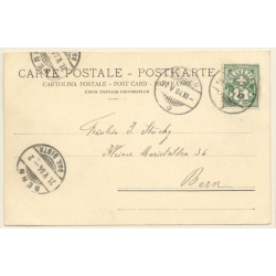 Scherzligen bei Thun / Switzerland: Partial View (Vintage PC 1904)