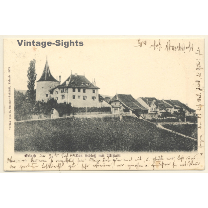Erlach / Switzerland: Das Schloss mit Altstadt / Le Chateau (Vintage PC 1904)