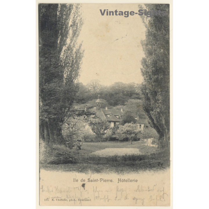 St. Petersinsel - Ille de Saint Pierre / Switzerland: Hotellerie - Hotel (Vintage PC 1903)